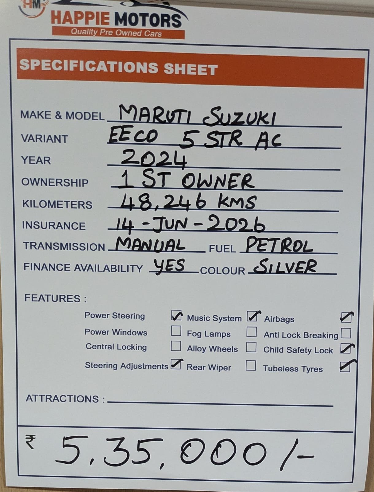 MARUTI SUZUKI EECO