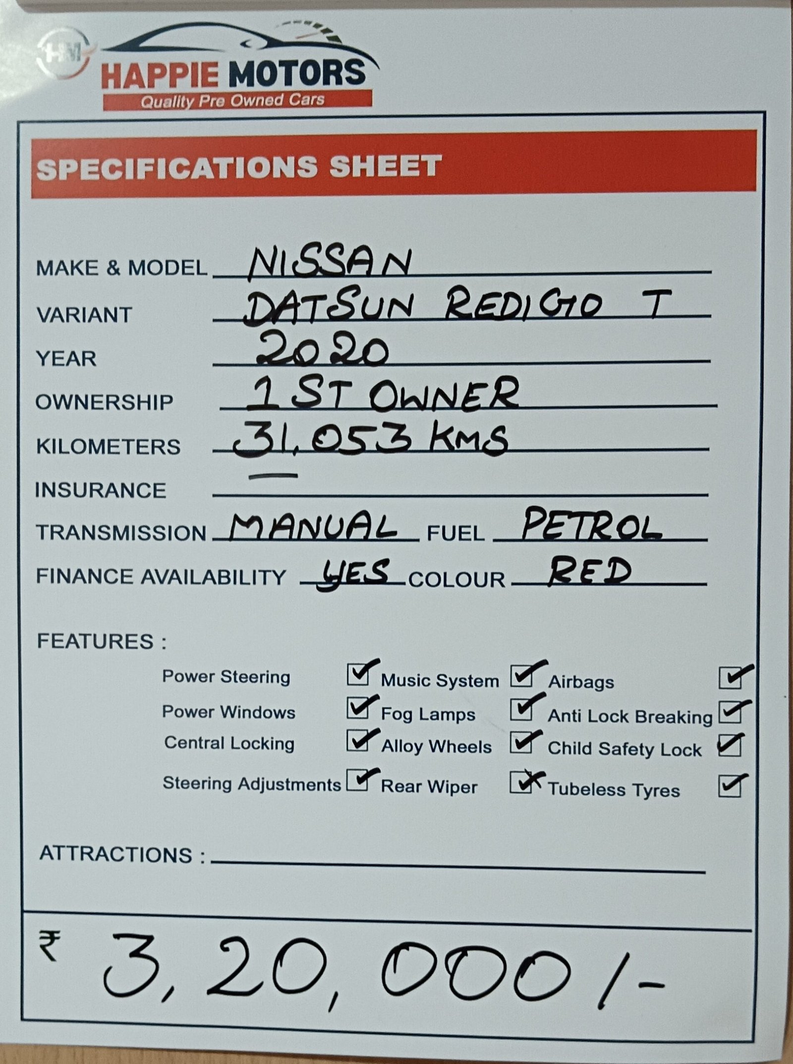 NISSAN DATSUN  REDI Go